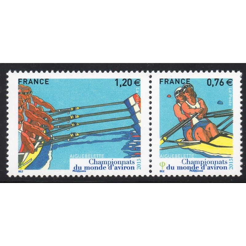 Timbres France Yvert No 4973-4974 Paire Aviron en France