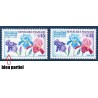 Timbre Yvert No 1597 bleu partiel neuf luxe** Floralies internationales