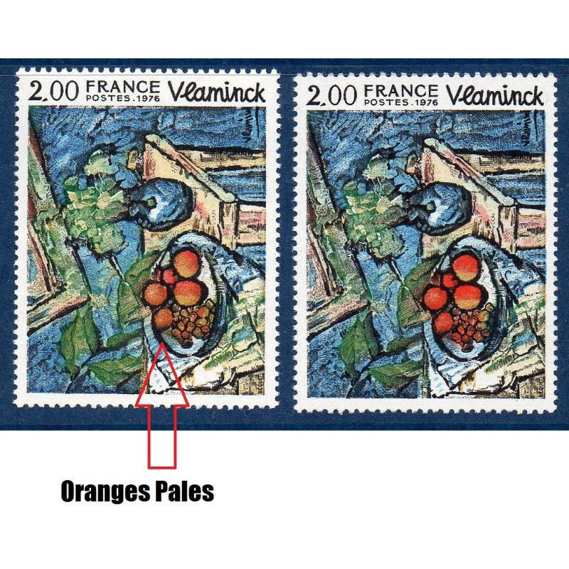 Timbre Yvert No 1901a  orange clair au lieu de rouge neuf luxe** Vlaminck