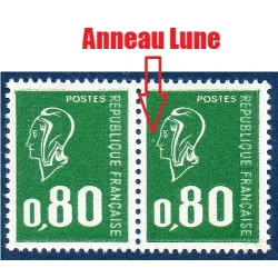 Timbre Yvert No 1891 petit anneau  impression defectueuse neuf luxe** Marianne de Bèquet