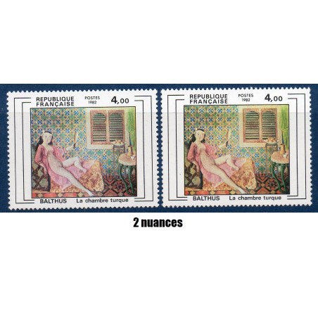 Timbre Yvert No 2245 avec 2 nuances neuf luxe** Balthus