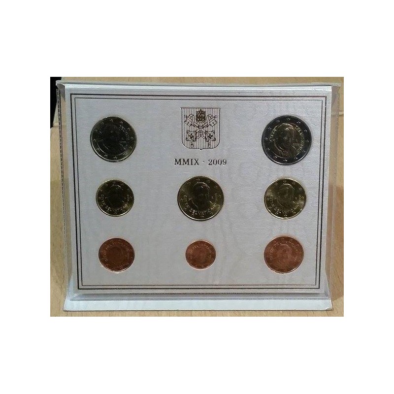 Coffret BU Vatican 2009 Benoit XVI pièces de monnaie