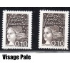 Timbre Yvert No 3086 visage clair luxe** Type marianne de Luquet