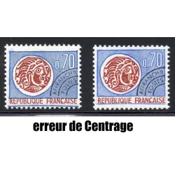 Timbre Yvert No pré 136 décentée neuf luxe** Monnaie Gauloise