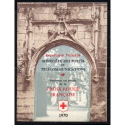 Timbre Yvert No carnet croix rouge 2019a avec écritures 27mm au lieu de 32mm neuf**  carnet croix rouge 1970