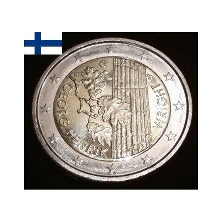 2 euros commémorative Finlande 2016 Georg Henrik von wright piece de monnaie €