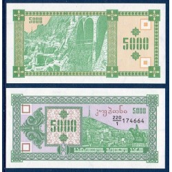 Georgie Pick N°31, Billet de banque de 5000 laris 1993