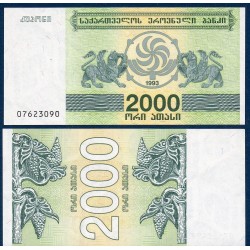 Georgie Pick N°44, Billet de banque de 2000 Laris 1993