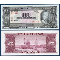 Bolivie Pick N°147, Billet de banque de 100 bolivianos 1985