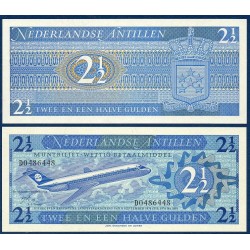 Antilles Néerlandaises Pick N°21a, Billet de banque de 2 1/2 Gulden 1970