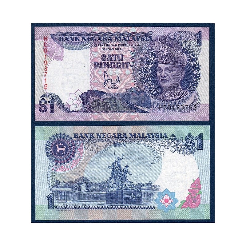 Malaisie Pick N°27b, Billet de banque de 1 ringgit 1986-1989