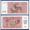 Lituanie P.43, neuf Billet de 200 Talonas 1992 cerfs