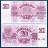 Lettonie Pick N°39, Billet de banque de 20 Rublu 1992