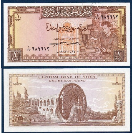 Syrie Pick N°93e, Billet de banque de 1 Pound 1982