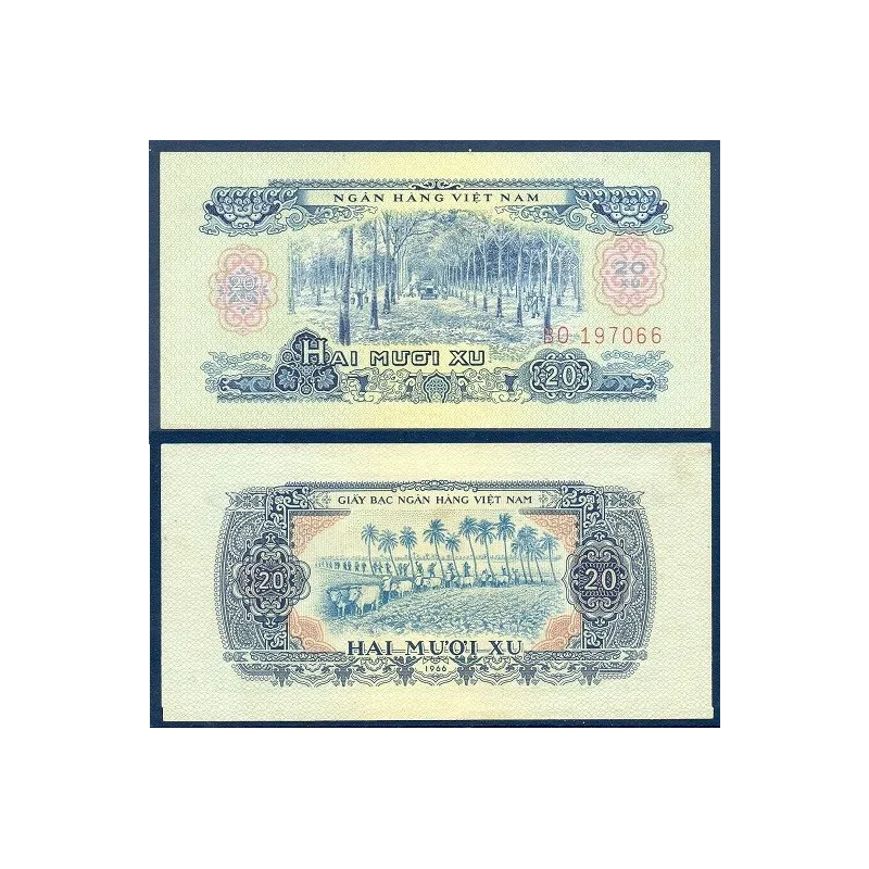 Viet-Nam Sud Pick N°38, Billet de banque de 20 Xu 1966 Viet-Nam Sud Pick N°38, Billet de banque de 20 Xu 1966