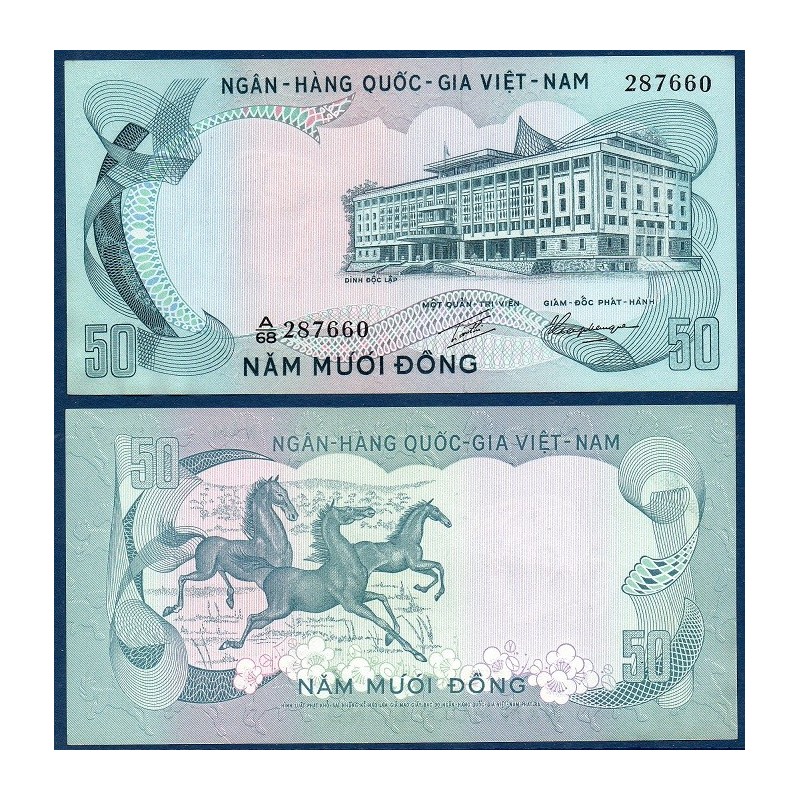 Viet-Nam Sud Pick N°30, Billet de banque de 50 dong 1972