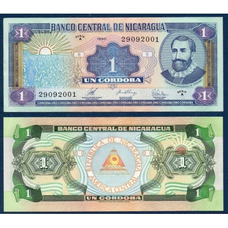 Nicaragua Pick N°173, Billet de Banque de 1 cordoba 1990