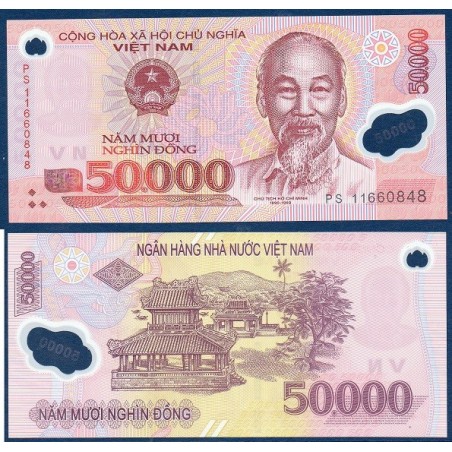 Viet-Nam Nord Pick N°121g, Billet de banque de 50000 dong 2009