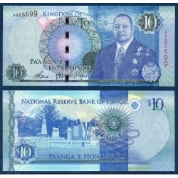 Tonga Pick N°46, Billet de banque de 10 Pa'anga 2015