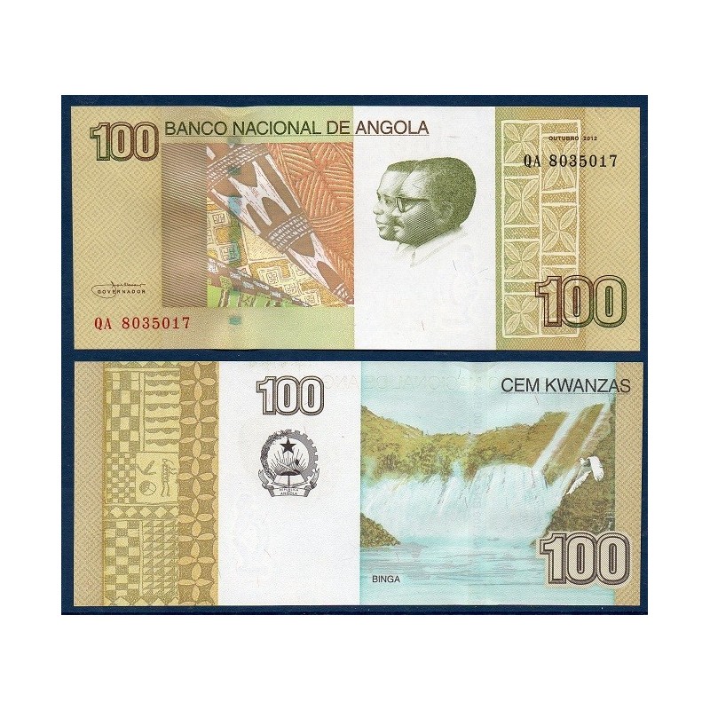 Angola Pick N°153a, Billet de banque de 100 Kwanzas 2012