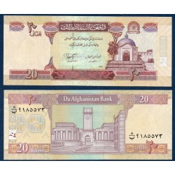 Afghanistan Pick N°68e, Billet de banque de 20 afghanis 2012