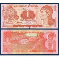 Honduras Pick N°96, Billet de banque de 1 Lempira 2008-2010