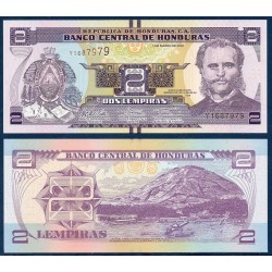 Honduras Pick N°97a, Billet de banque de 2 Lempiras 2012