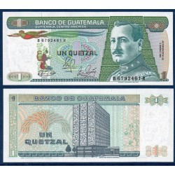 Guatemala Pick N°66, Billet de banque de 1 Quetzal 1983-1989