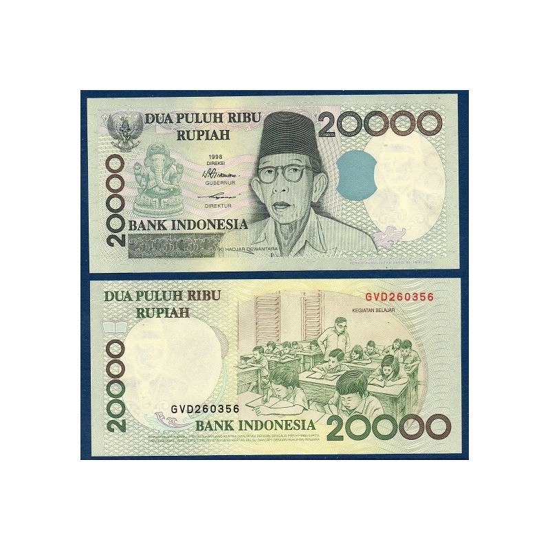 Indonésie Pick N°138f, Billet de banque de 20000 Rupiah 2003