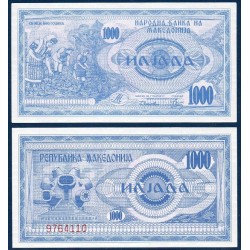 Macedoine Pick N°6 , Billet de banque de 1000 Denari 1992