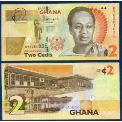 Ghana Pick N°37Ad, Billet de banque de 2 Cedis 2015