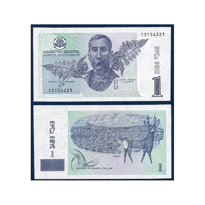 Georgie Pick N°53, Billet de banque de 1 Lari 1995