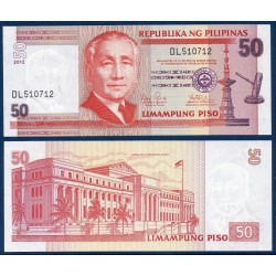 Philippines Pick N°193d, Billet de banque de 50 Piso 2011-2013