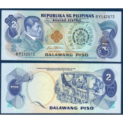 Philippines Pick N°166, Billet de banque de 2 Piso 1981