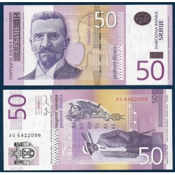 Serbie Pick N°40a, Billet de banque de 50 Dinara 2005