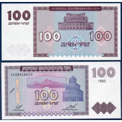 Arménie Pick N°36, Billet de banque de 100 Dram 1993