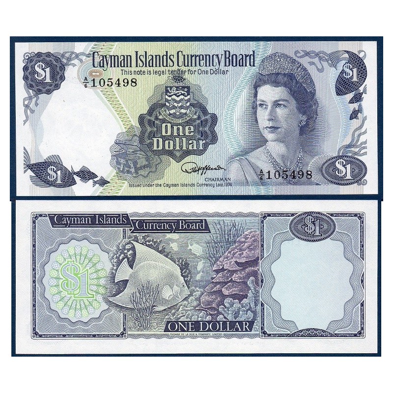 Cayman  Pick N°5e Billet de banque de 1 dollar 1985