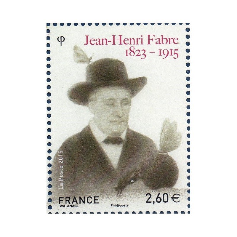 Timbre France Yvert No 4980 Jean Henri fabre