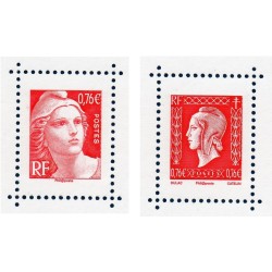 Timbre France Yvert No 4989-4990 Marianne Dulac et gandon