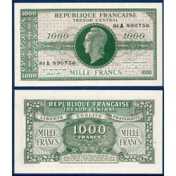 1000 Francs Marianne Sup 1945 série A Billet du trésor Central