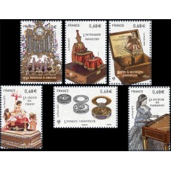 Timbre France Yvert No 4993-4998 Les boites a musique