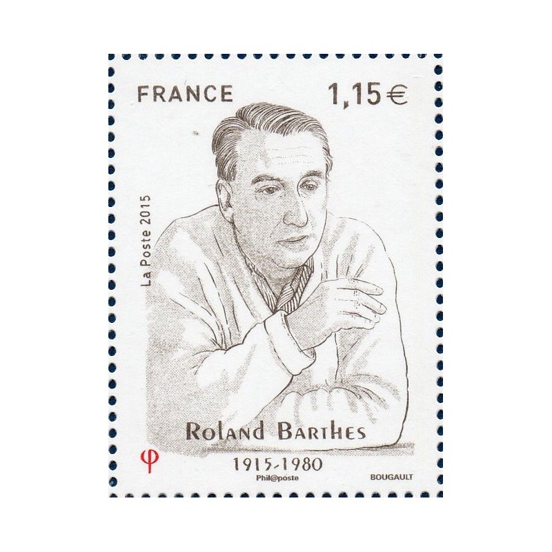 Timbre France Yvert No 5006 Roland Barthes