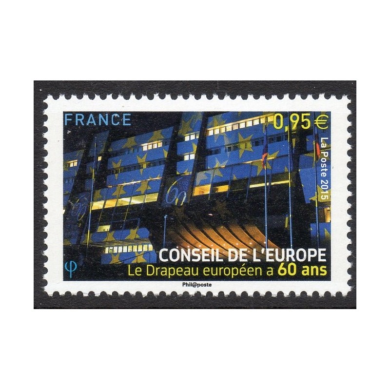 Timbre France Service Yvert 163 Conseil de L'europe