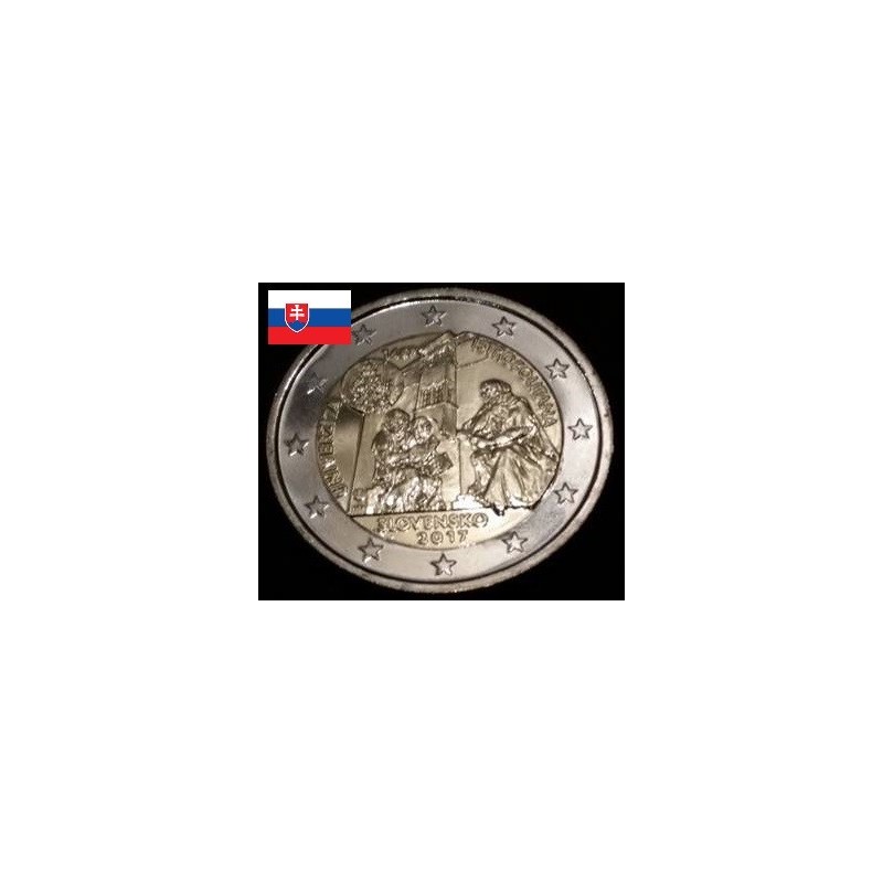 2 euros commémorative Slovaquie 2017 université Istropolitana piece de monnaie €