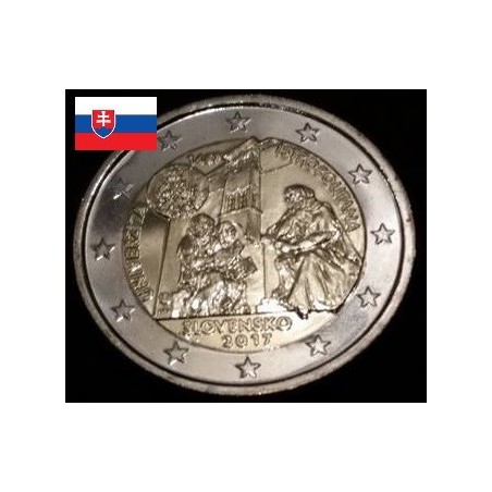 2 euros commémorative Slovaquie 2017 université Istropolitana piece de monnaie €