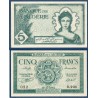 Algérie Pick N°91, Billet de banque de 5 Francs 16.11.1942