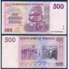 Zimbabwe Pick N°70, Billet de banque de 500 Dollars 2007