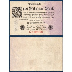 Allemagne Pick N°103, Billet de banque de 2 millions de Mark 1923