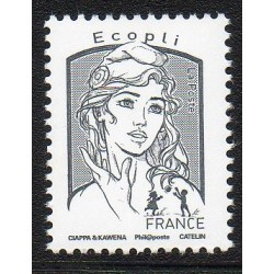 Timbre France Yvert No 5014 type Marianne est la jeunesse ecopli sans poids