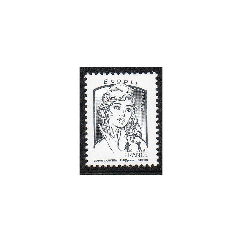 Timbre France Yvert No 5014 type Marianne est la jeunesse ecopli sans poids